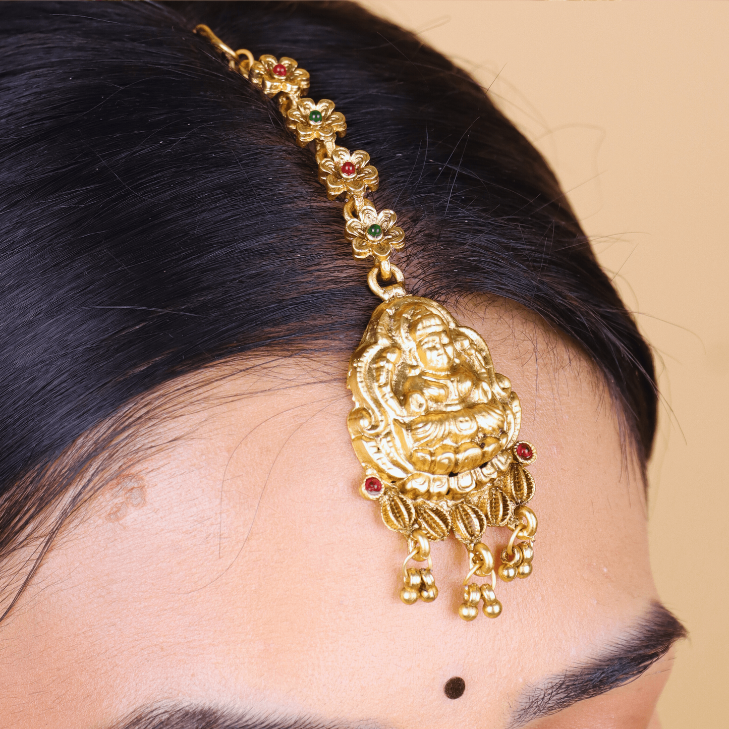 MIDAM™ Gold-Plated Temple Maangtikka