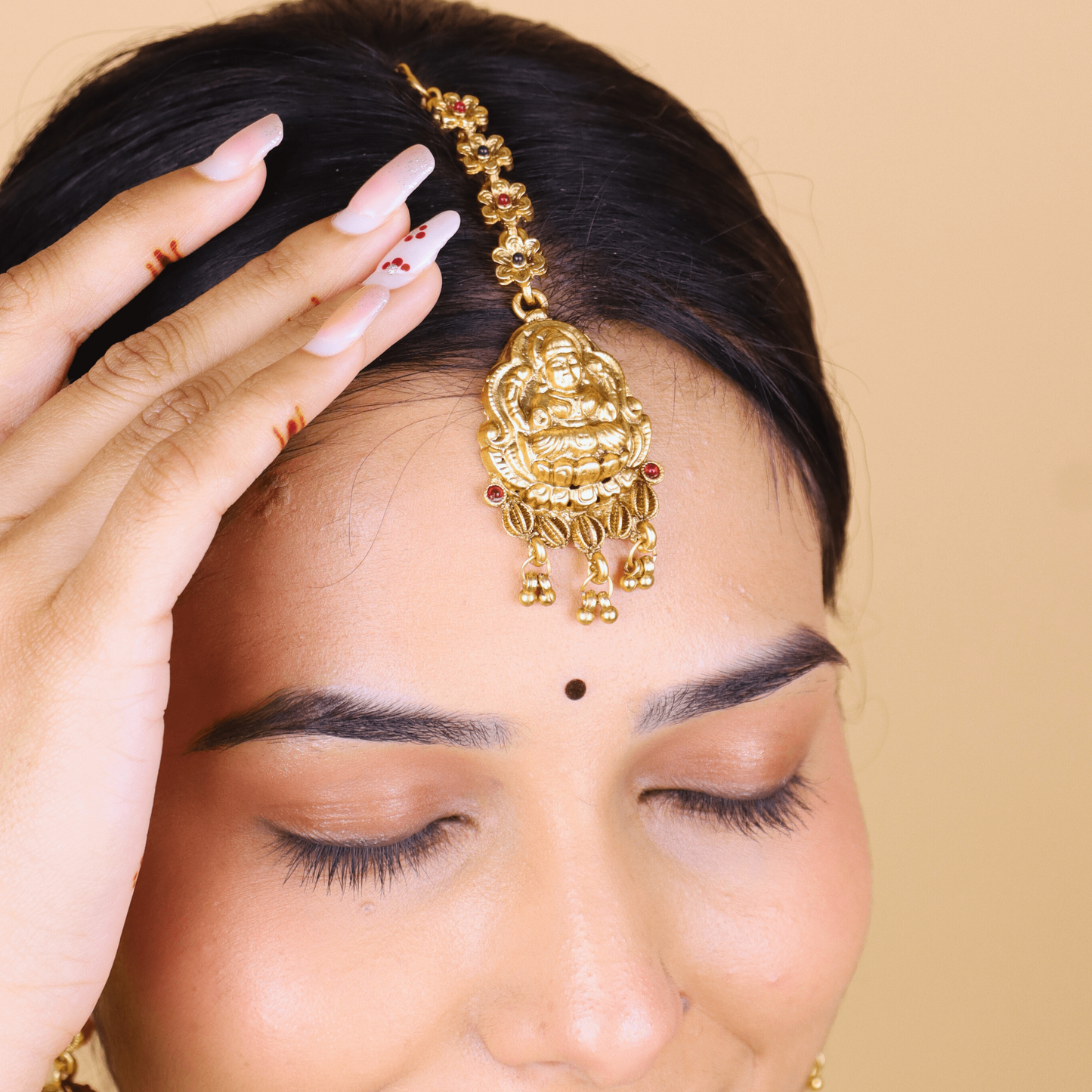 MIDAM™ Gold-Plated Temple Maangtikka