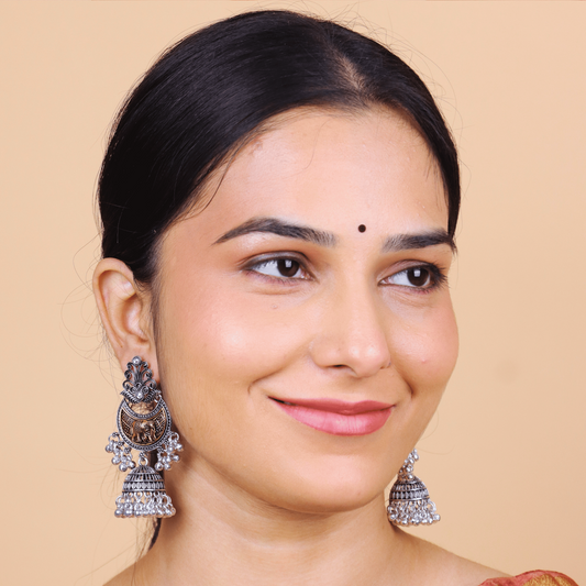 MIDAM™ Silver and Gold Plated Elephant Drop Earrings