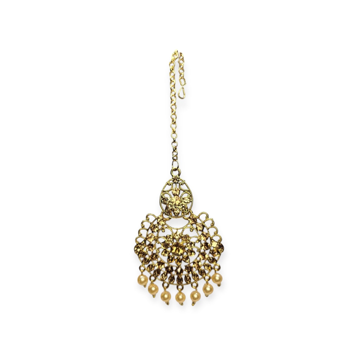 MIDAM™ Gold-Plated Peach Maangtikka