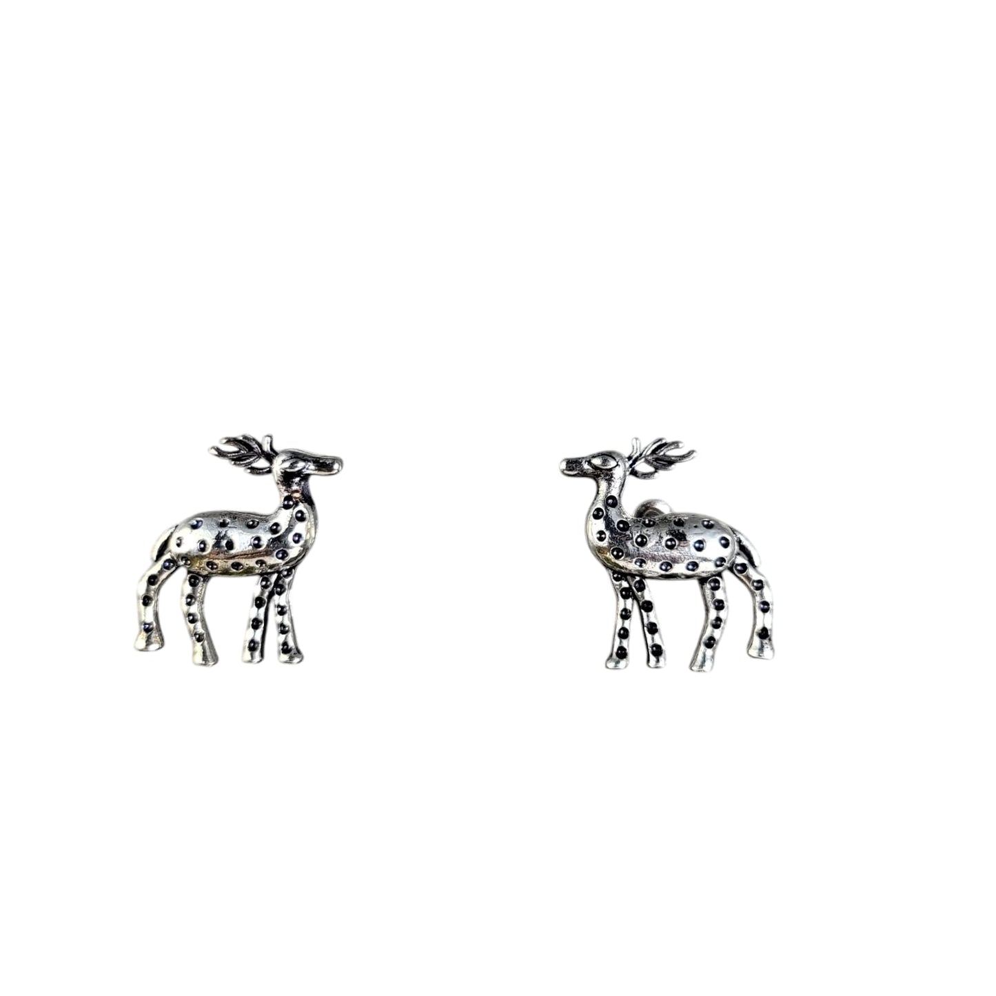 MIDAM™ German Oxidized Silver Deer Studs Earrings
