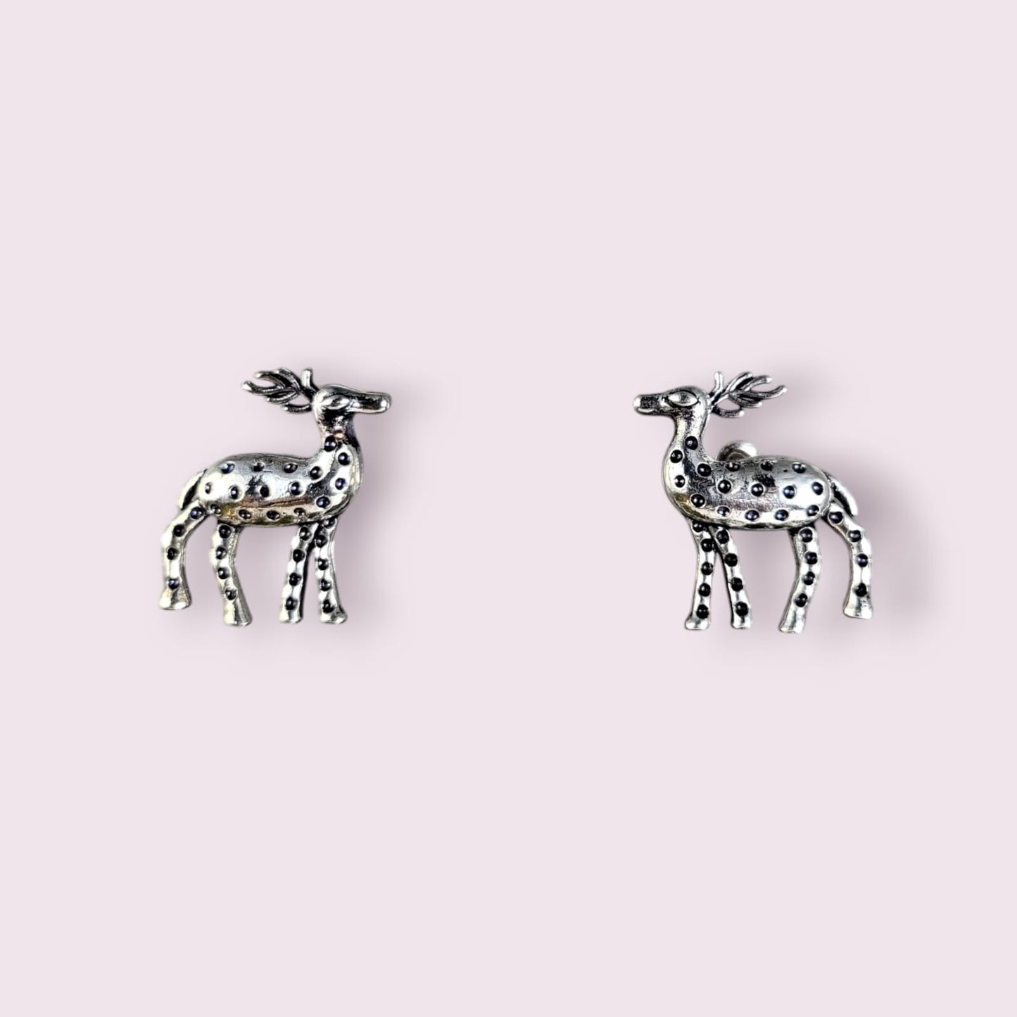 MIDAM™ German Oxidized Silver Deer Studs Earrings